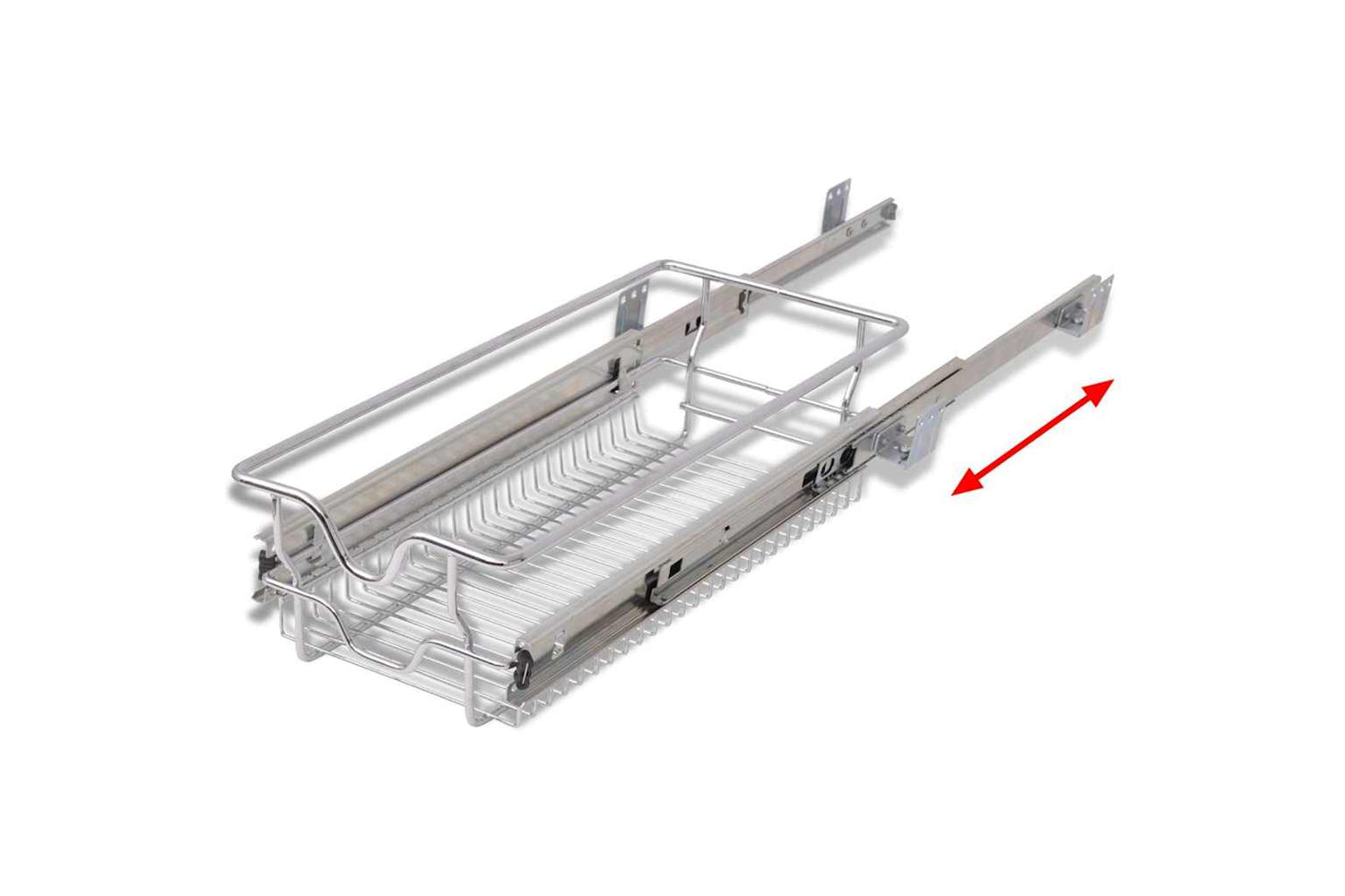 Vidaxl Pull-out Wire Baskets 2 Pcs Silver 300 Mm-5