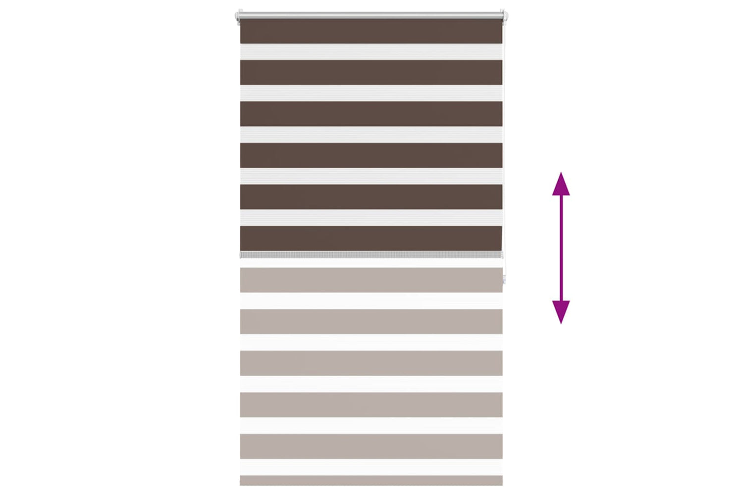 Vidaxl Zebra Blind 100 X 175 Cm Coffee-4