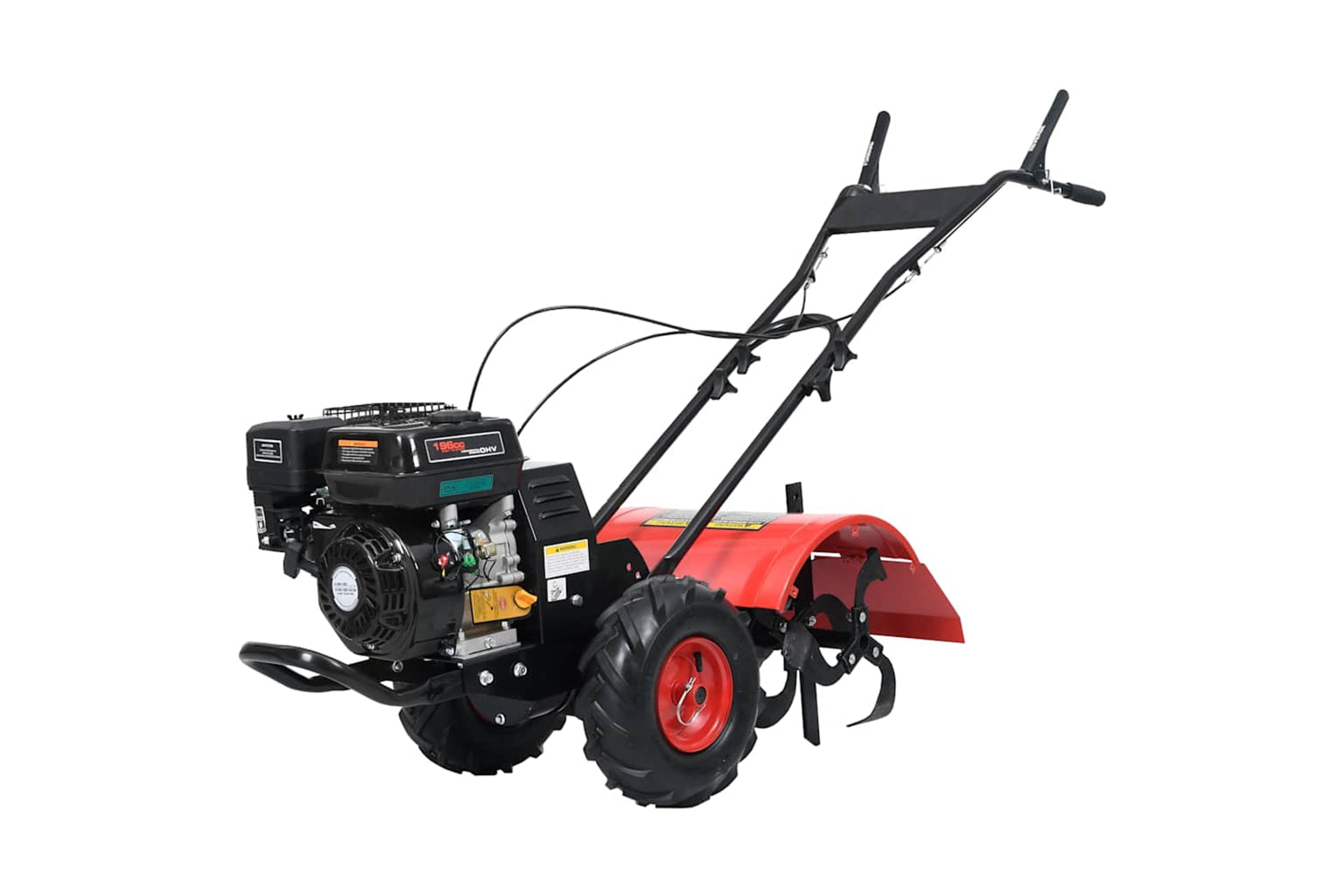 Vidaxl Petrol Tiller 6.5 Hp 196 Cc-2