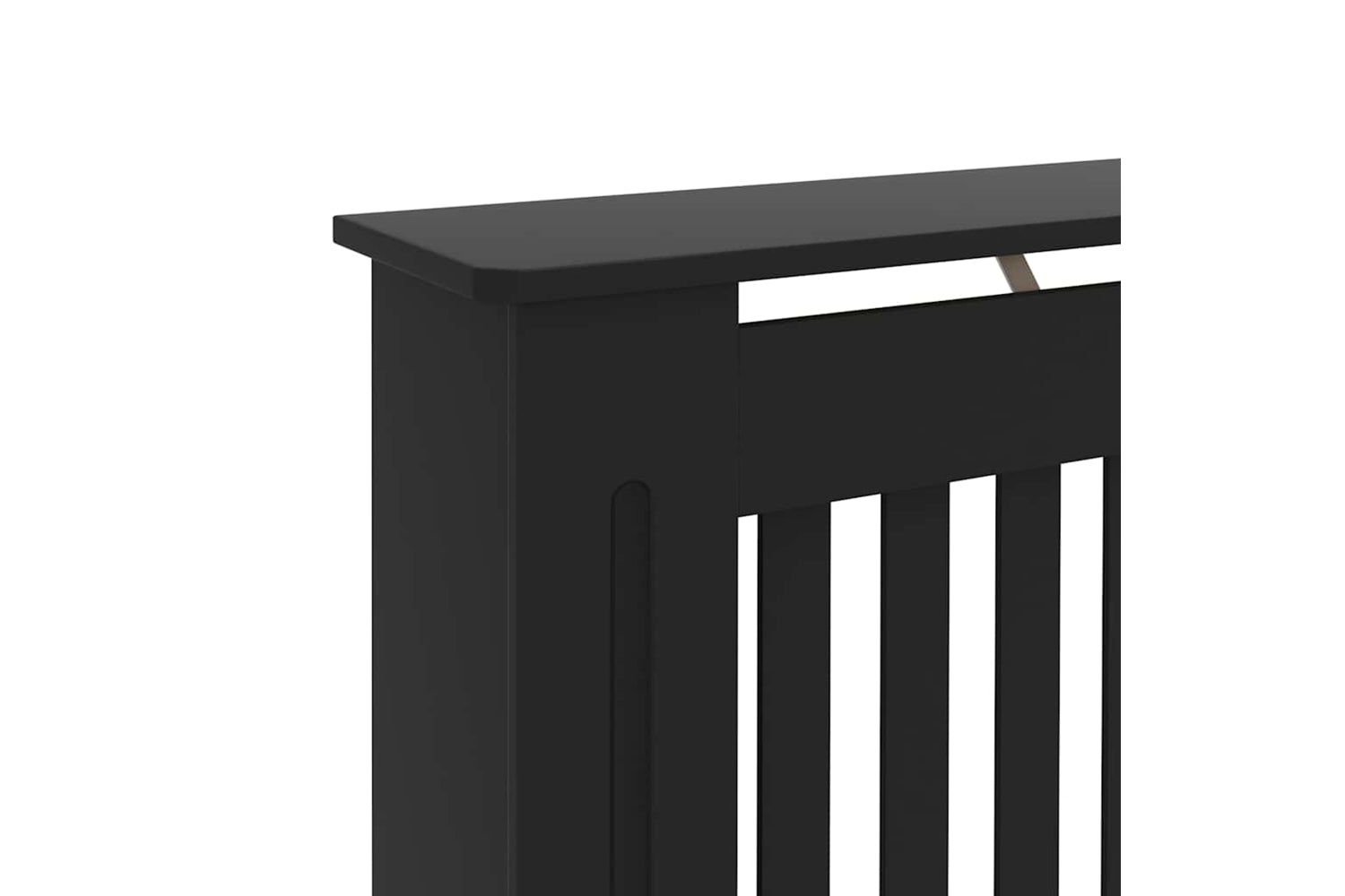 vidaXL Radiator Cover Black 112x19x81.5cm Mdf-6
