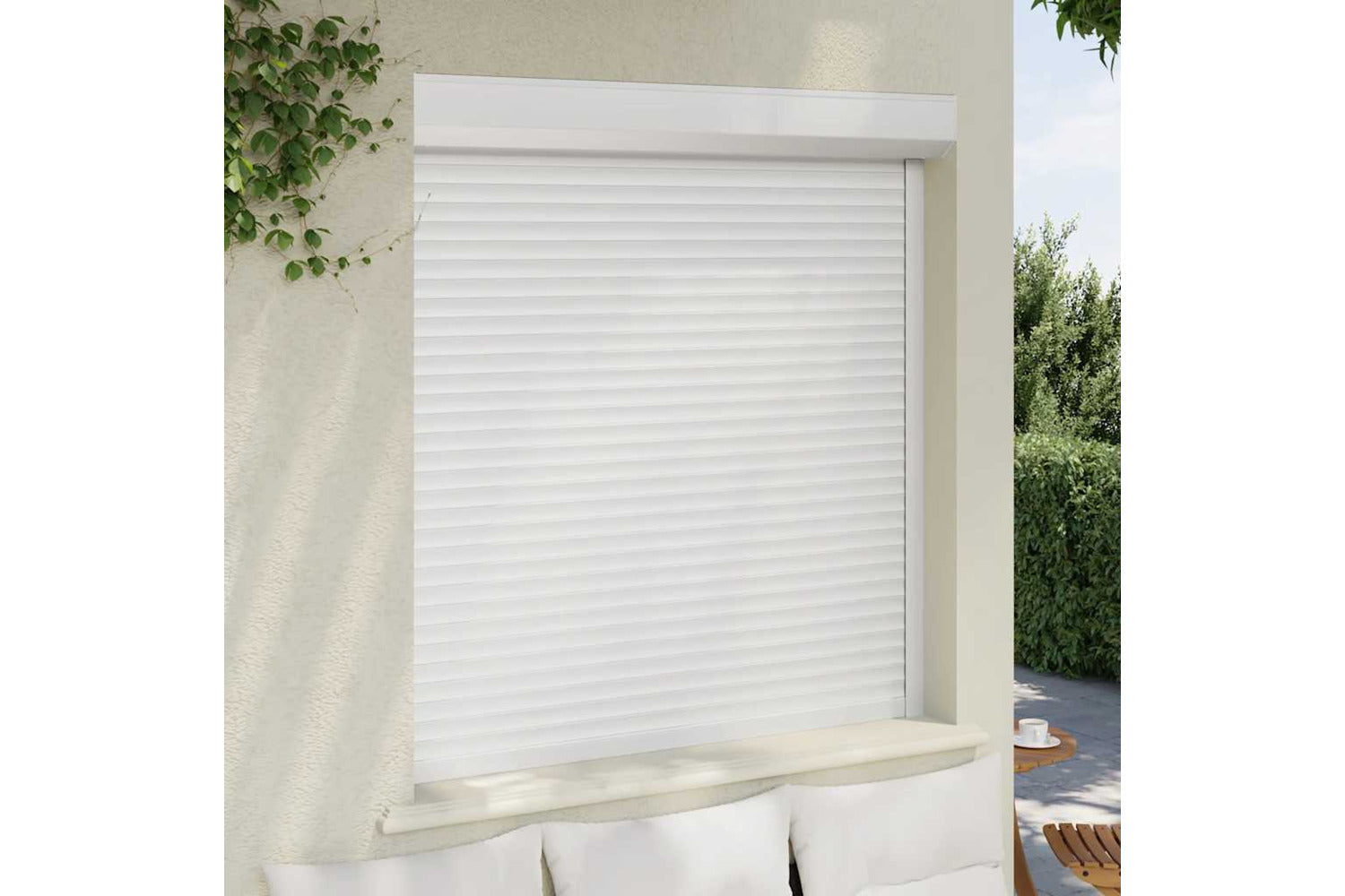 Vidaxl Roller Shutter Aluminium 130x140 Cm White-3