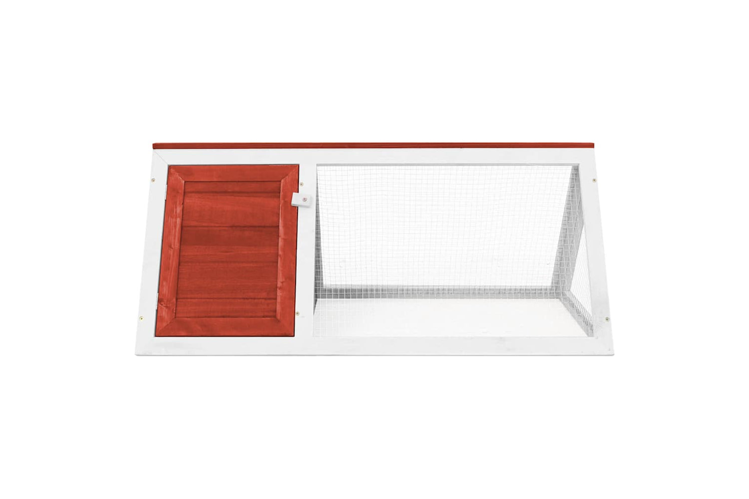 Vidaxl 170854 Animal Rabbit Cage Red Wood-2