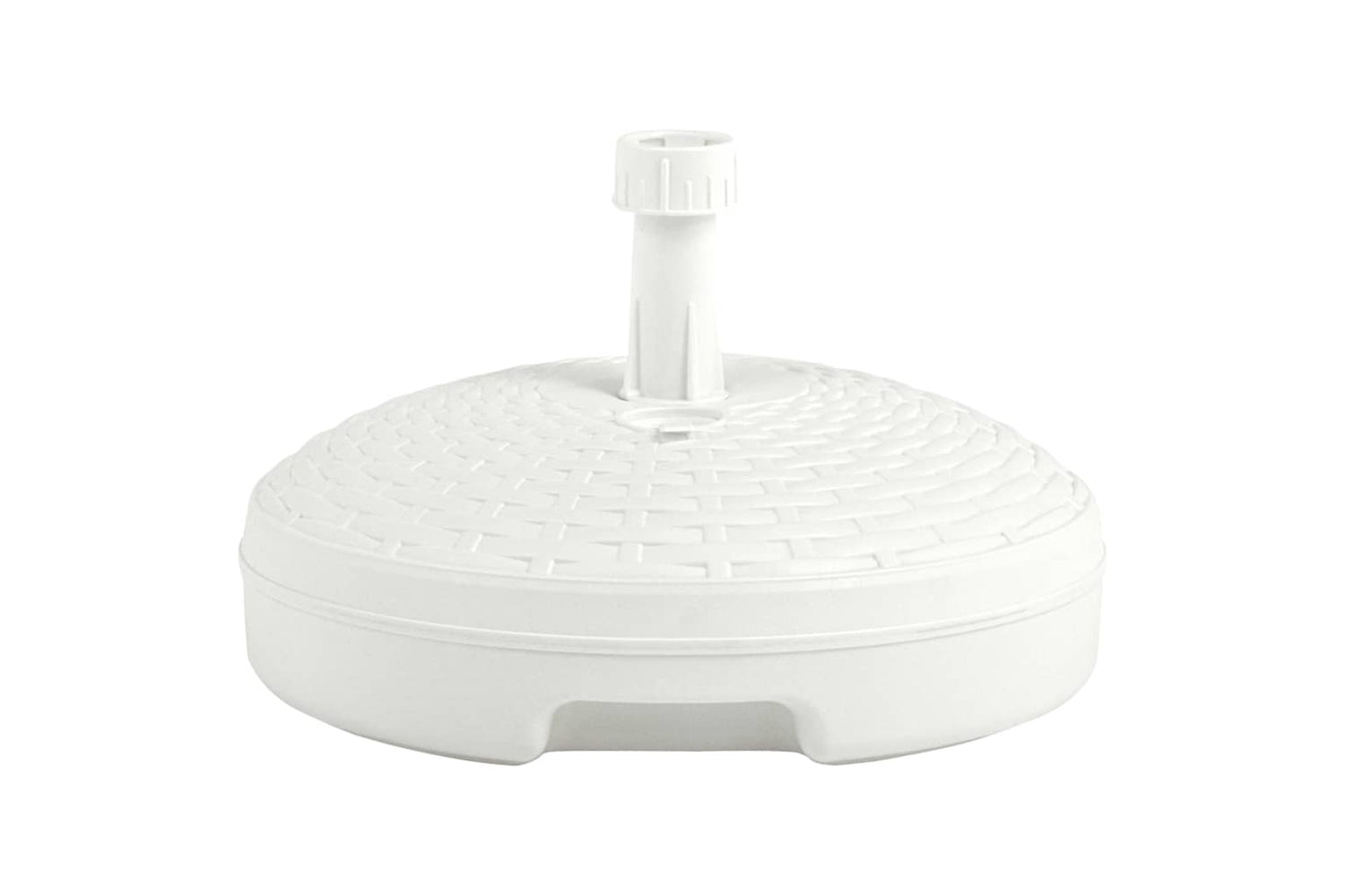 Vidaxl 48769 Umbrella Base Sand/water Filled 20 L White Plastic Rattan-2