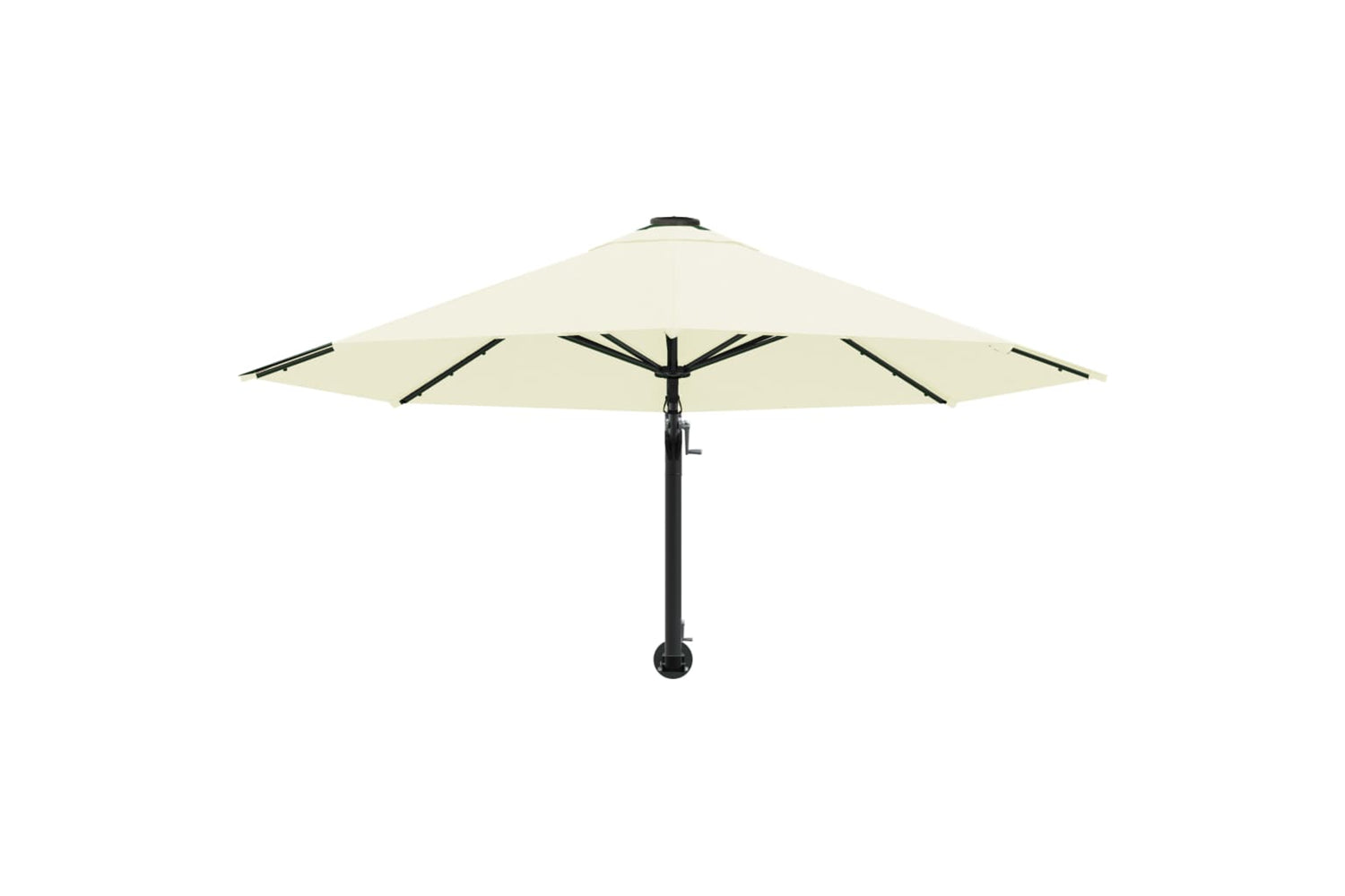 vidaXL Wall-mounted Parasol With Metal Pole 300cm Sand-4