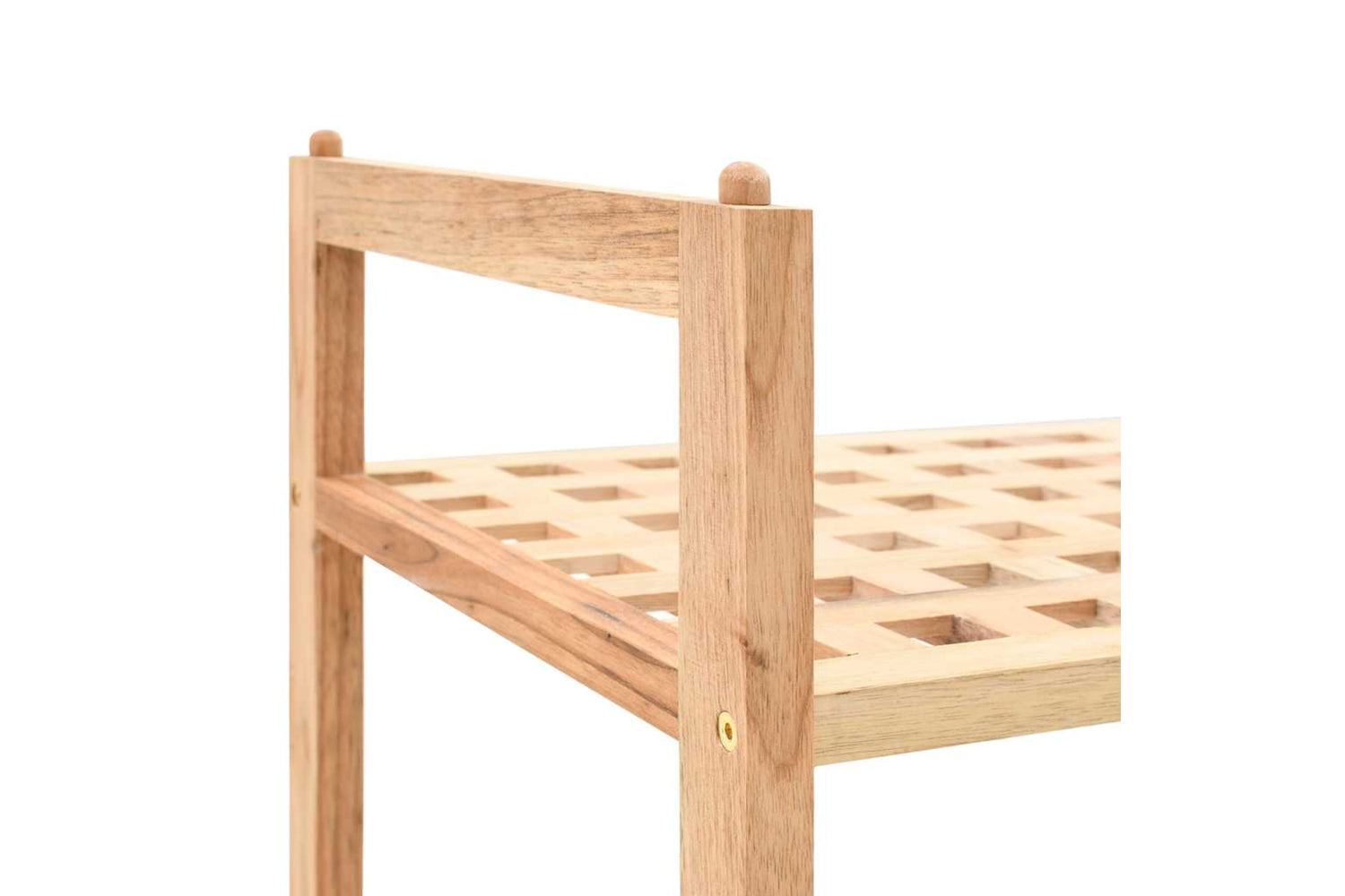 vidaXL 247102 Shoe Rack Solid Walnut Wood 69x26x40cm-4