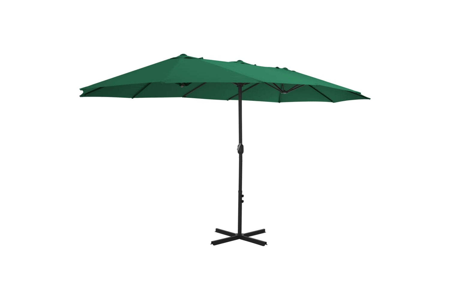 vidaXL 44867 Outdoor Parasol With Aluminium Pole 460x270cm Green-2