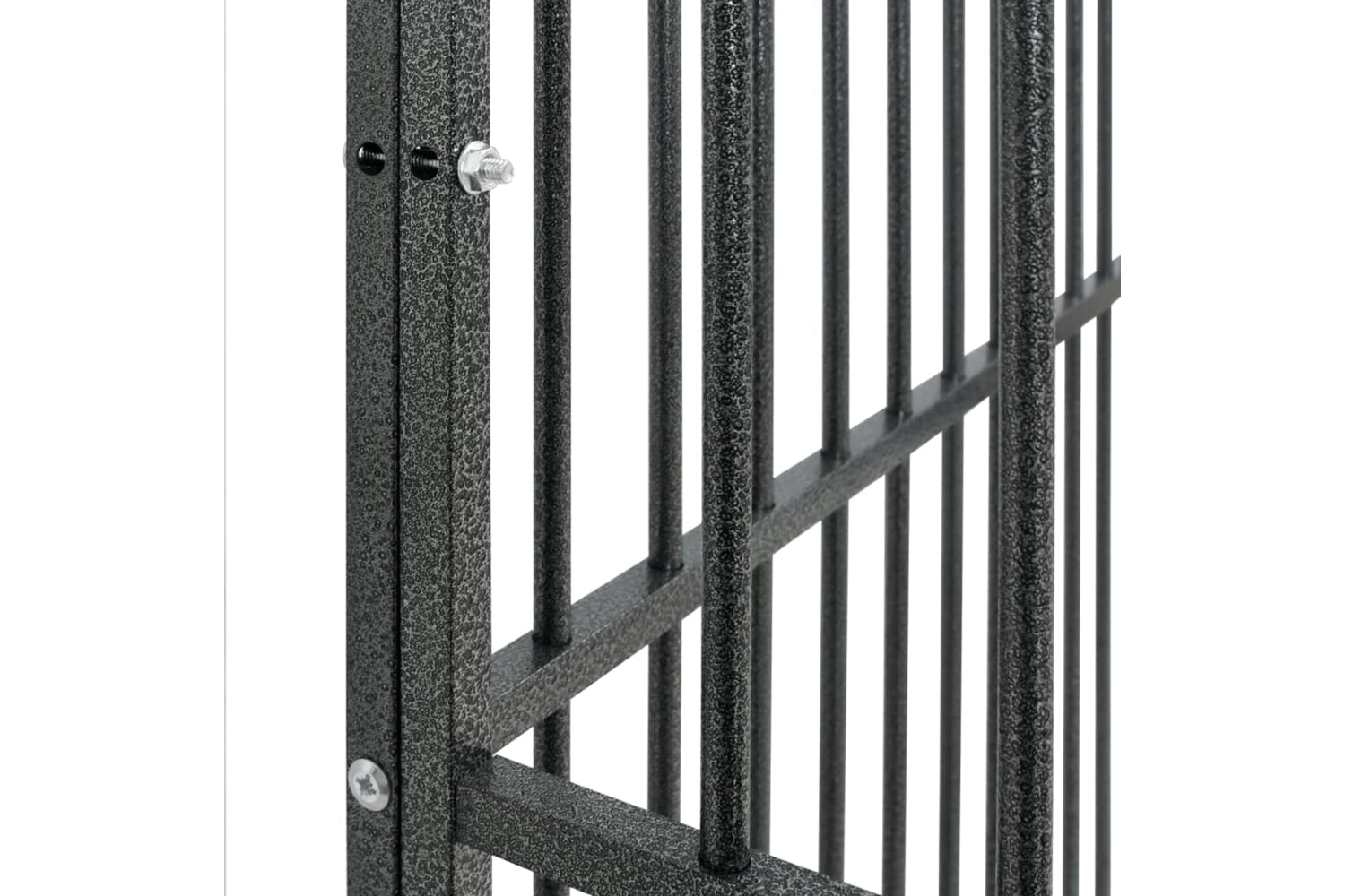 Vidaxl 172209 Dog Playpen 4 Panel Black Galvanised Steel-6