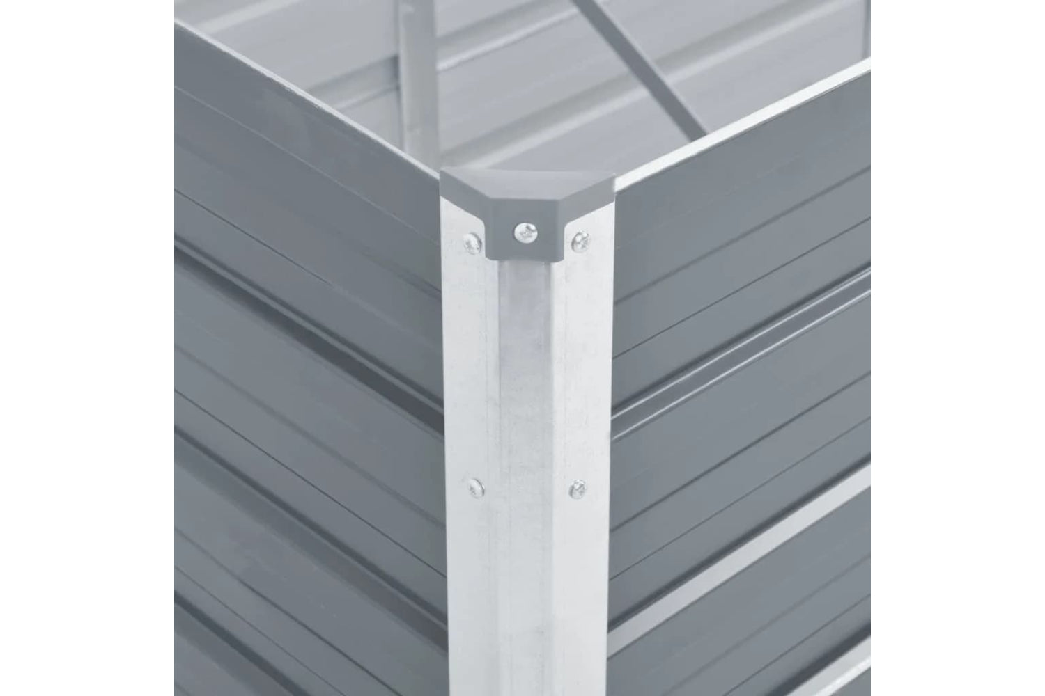 vidaXL 44848 Garden Raised Bed Galvanised Steel 160x40x77cm Grey-5