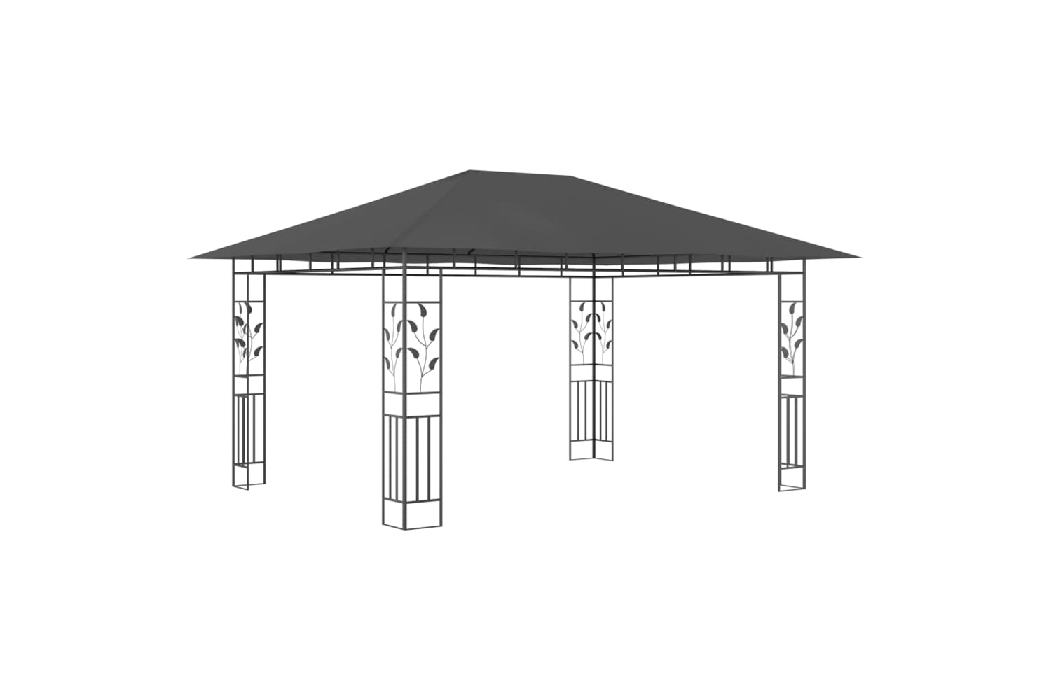 Vidaxl 47973 Gazebo With Mosquito Net 4x3x2.73 M Anthracite 180 G/mâ²-2