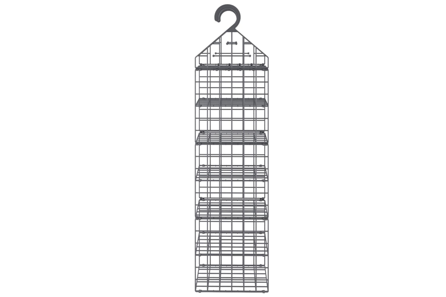 Vidaxl 344375 Hanging Closet Organiser With 7 Shelves-3