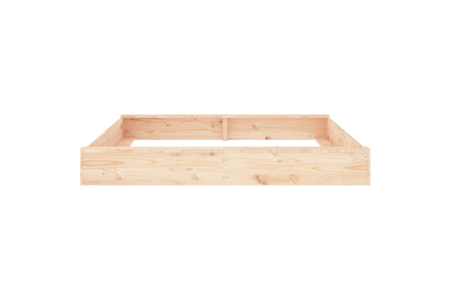 vidaXL 825037 Sandbox With Seats Square Solid Wood Pine-3