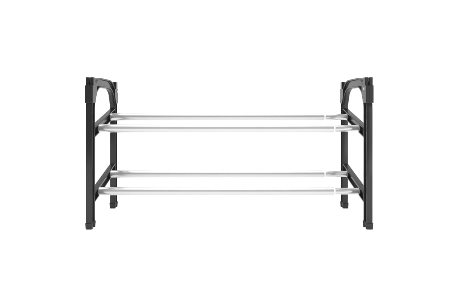 vidaXL 344369 Extendable Shoe Rack With 2 Shelves 119x24x37cm-2