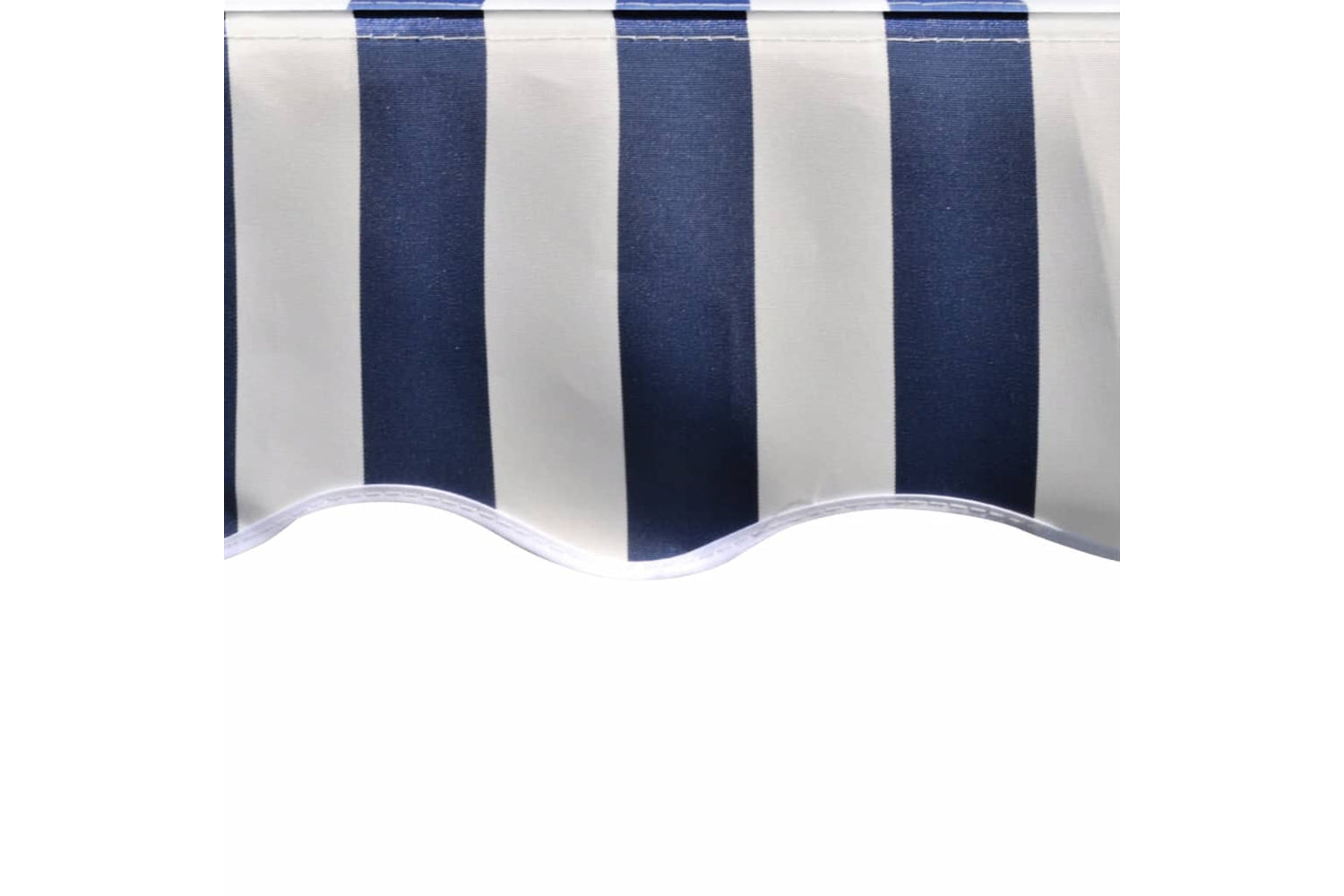 vidaXL 143699 Awning Top Sunshade Canvas Blue & White 350x250cm-4
