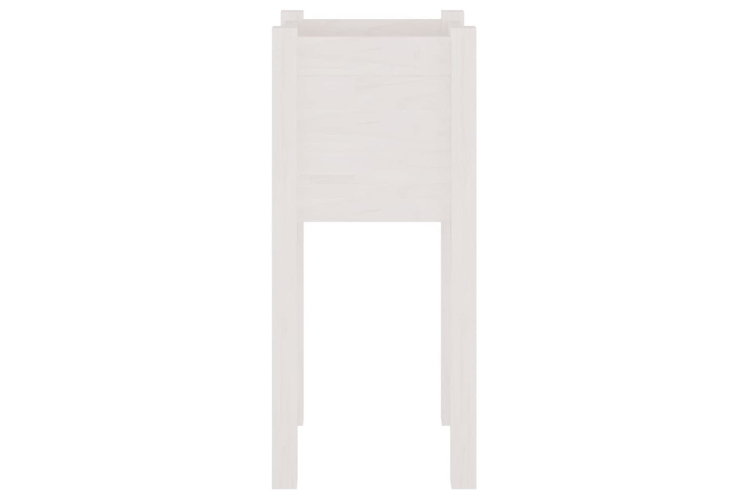 vidaXL 810781 Garden Planter White 31x31x70cm Solid Pinewood