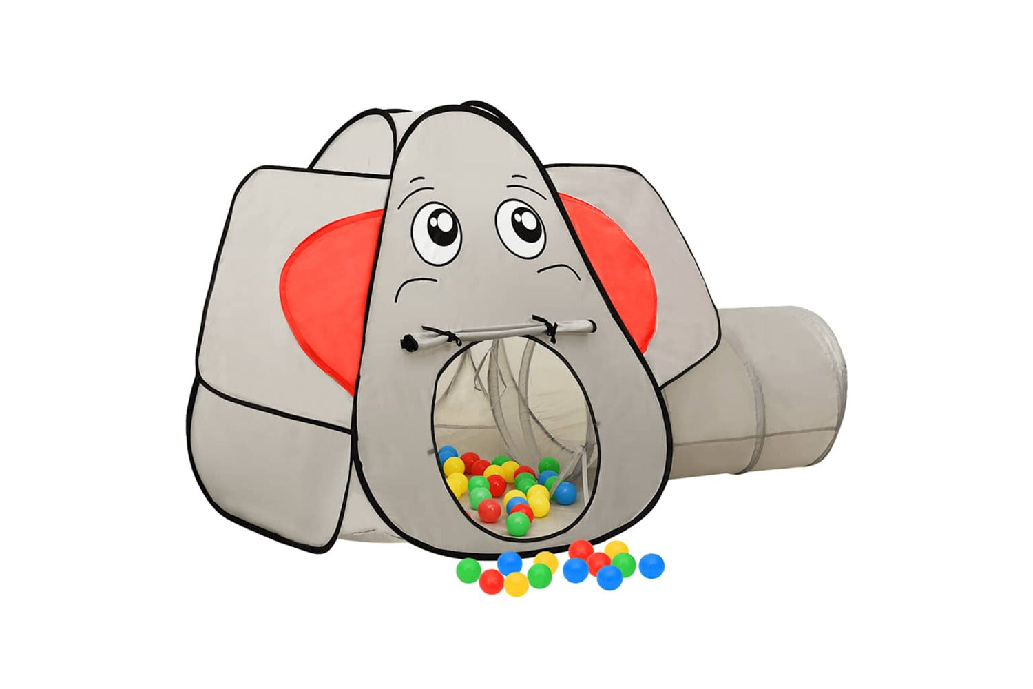 Vidaxl Elephant Children Play Tent Grey 174x86x101 Cm-3