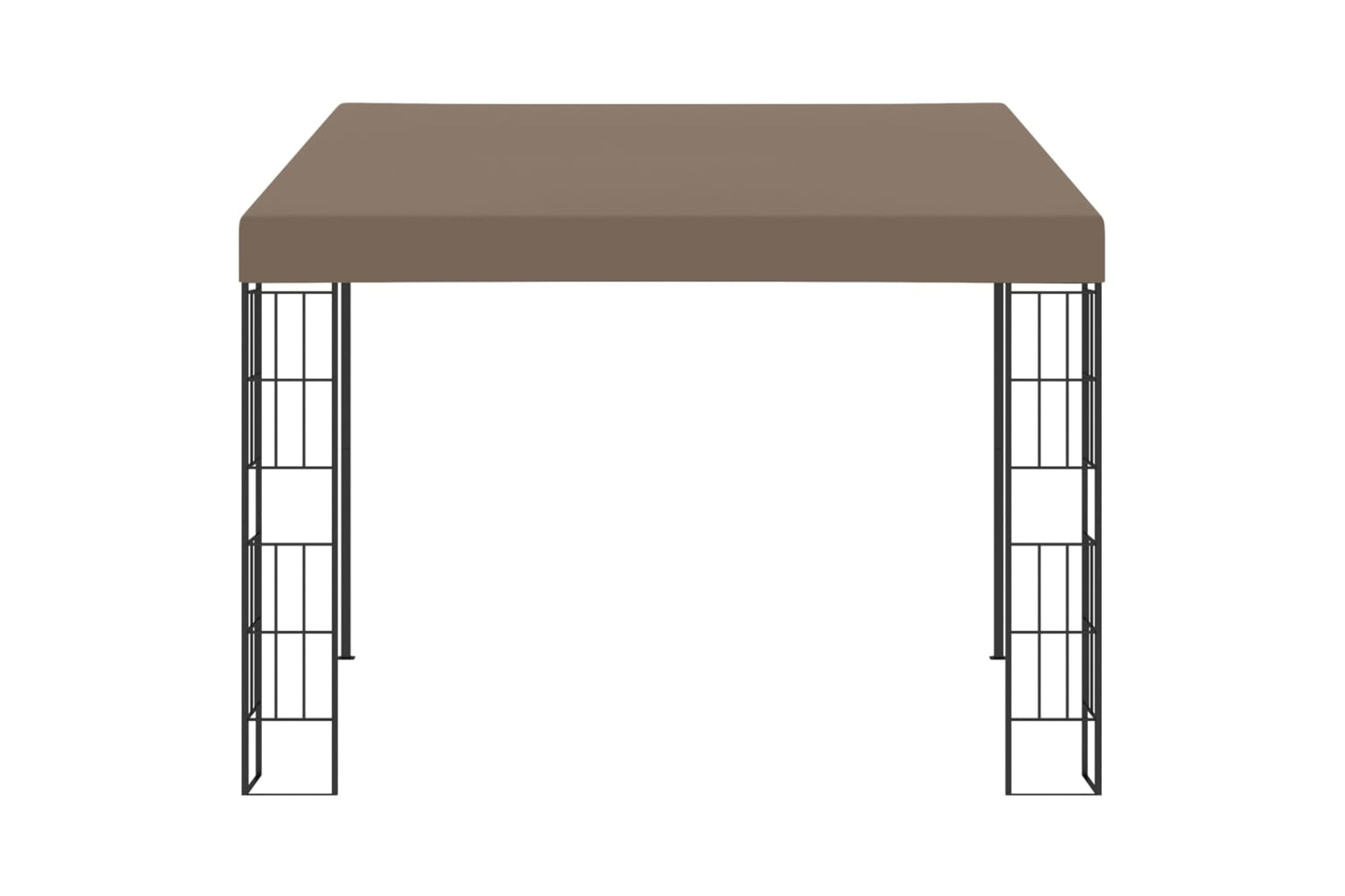 Vidaxl 312260 Wall-mounted Gazebo 3x3 M Taupe Fabric-2
