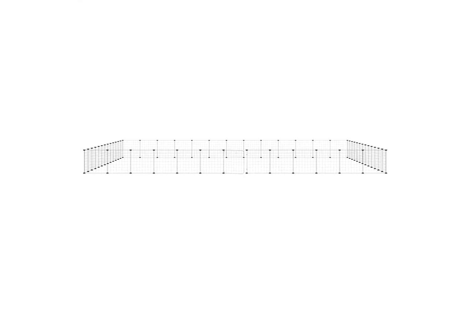 vidaXL 3114023 52-panel Pet Cage With Door Black 35x35cm Steel-3