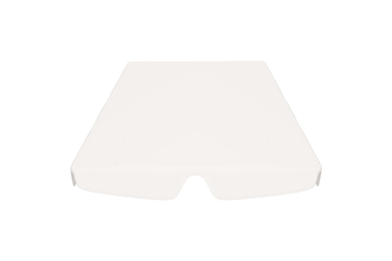 vidaXL Replacement Canopy For Garden Swing White 150/130x105/70cm-3