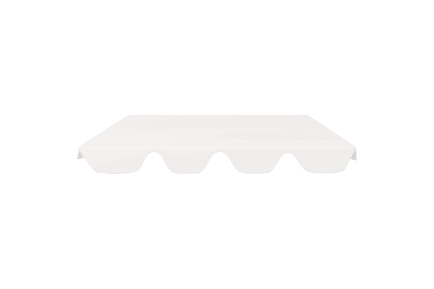 vidaXL Replacement Canopy For Garden Swing White 150/130x105/70cm-2