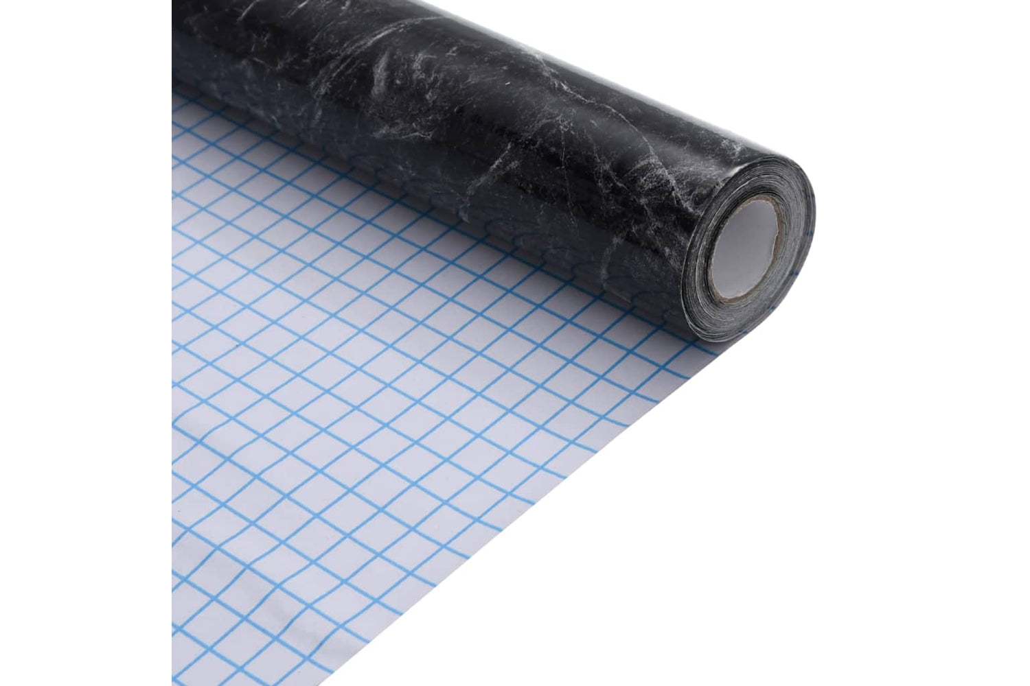 vidaXL 3206489 Furniture Stickers Self-adhesive Marble Black 90x500cm Pvc-7