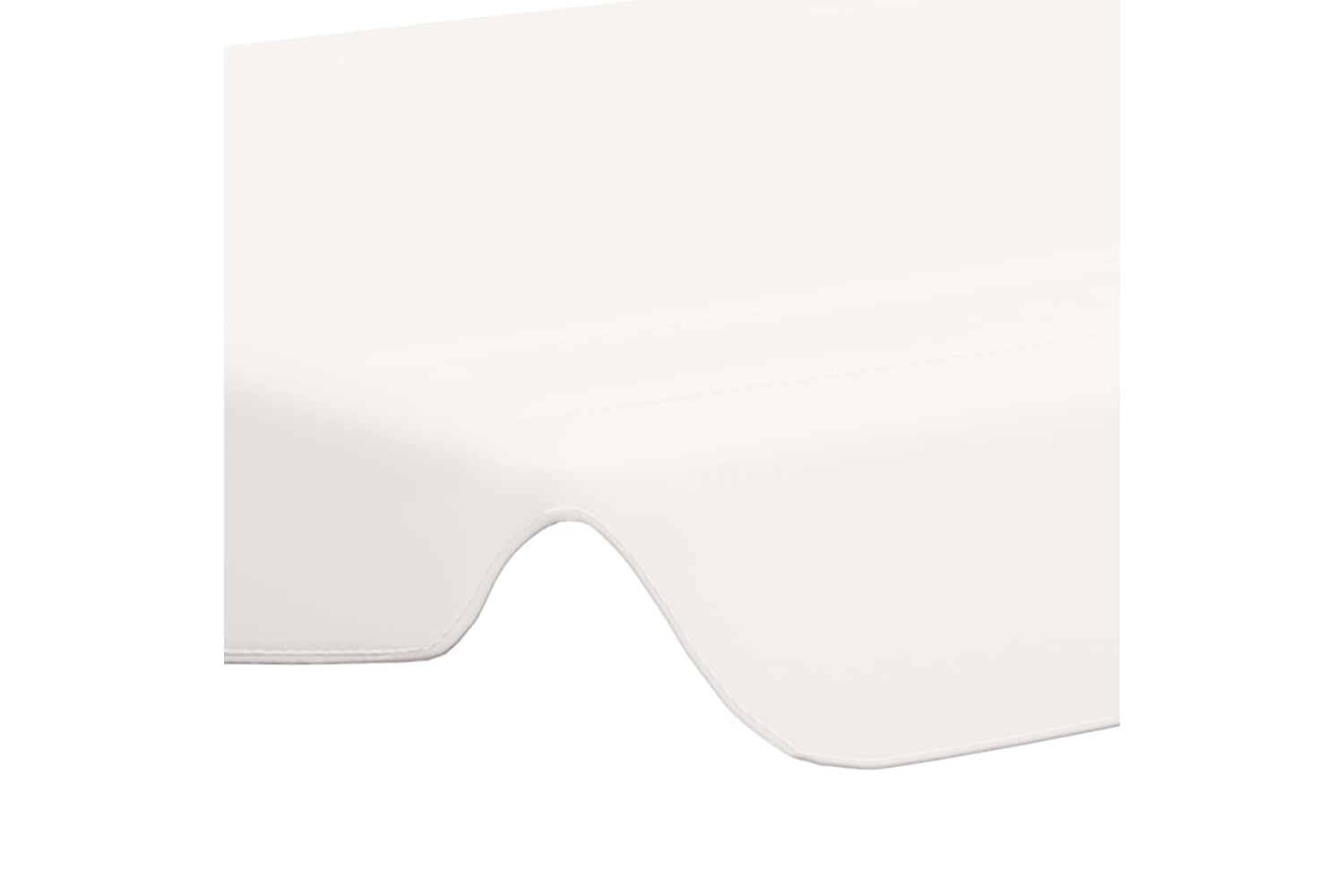 vidaXL Replacement Canopy For Garden Swing White 150/130x105/70cm-4