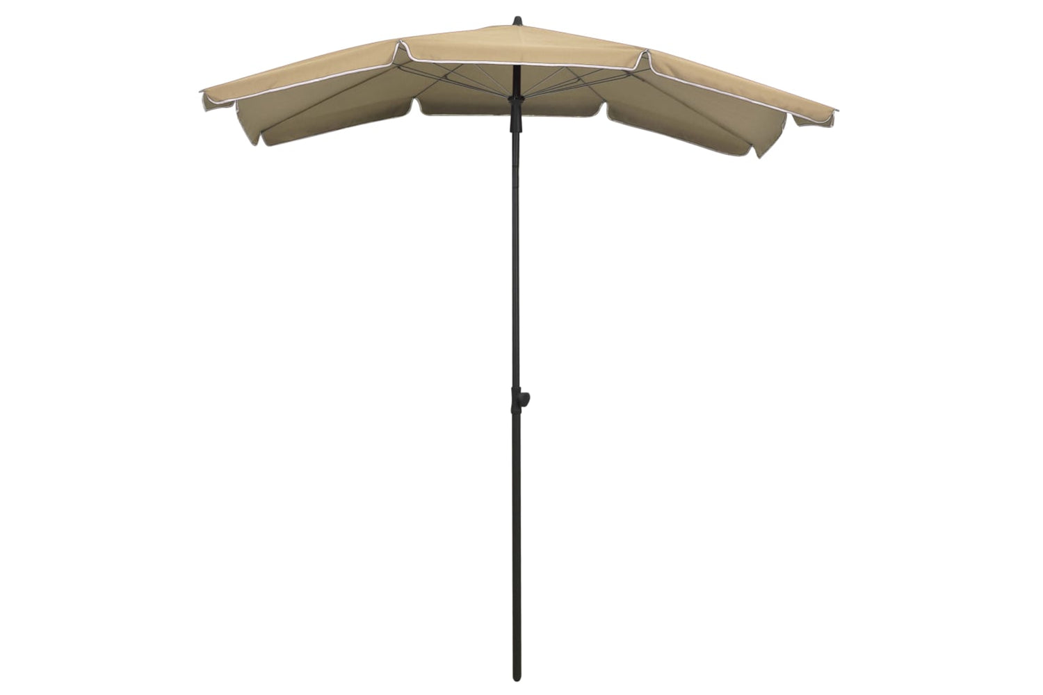 vidaXL 315554 Garden Parasol With Pole 200x130cm Taupe-2