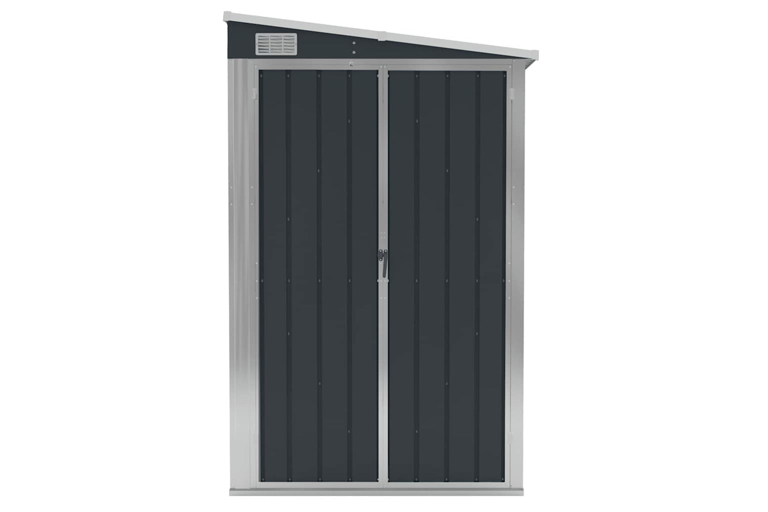 vidaXL 316227 Wall-mounted Garden Shed Anthracite 118x288x178cm Steel-2