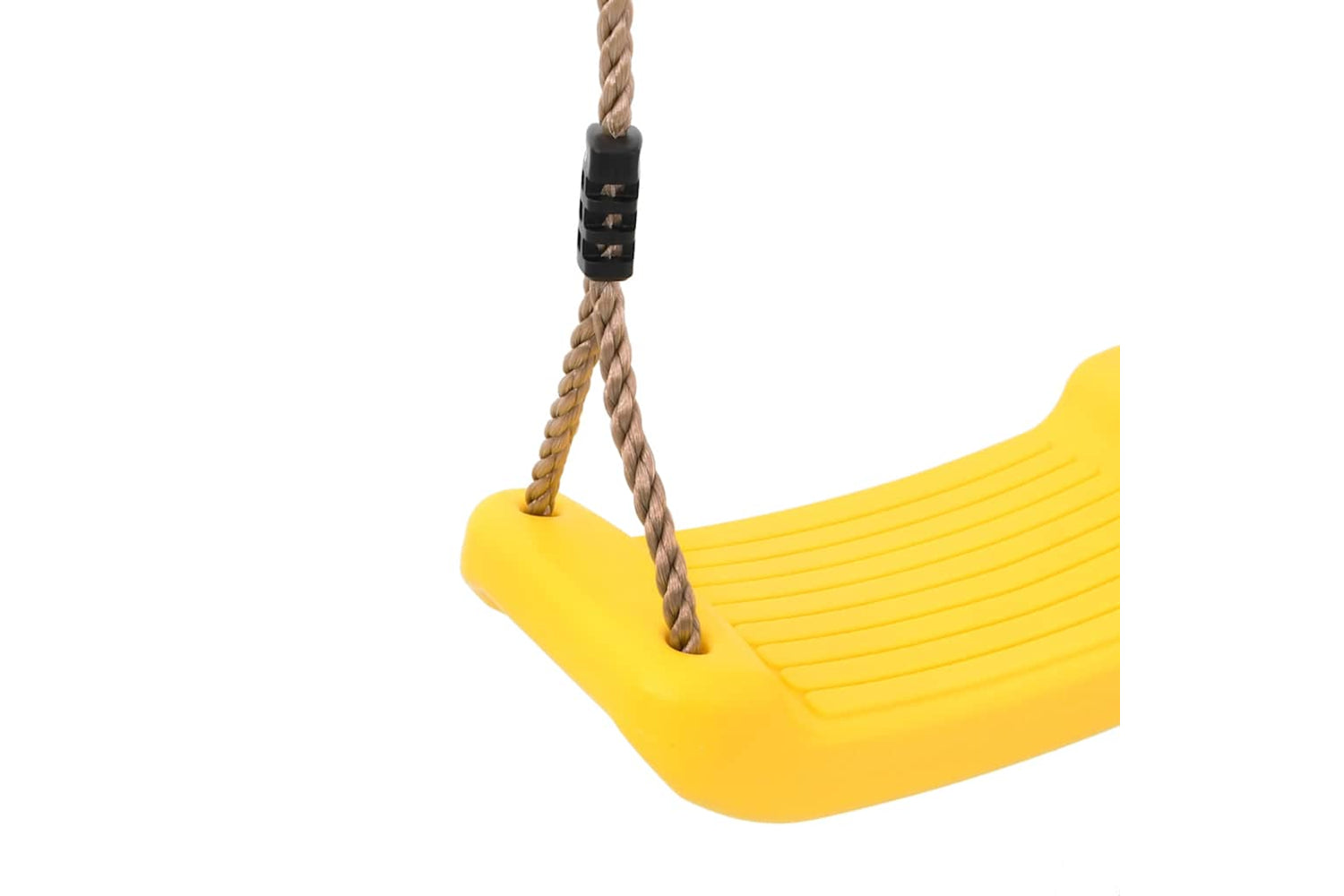 Vidaxl Outdoor Swing Seat For Kids Single With Adjustable Rope Yellow-6