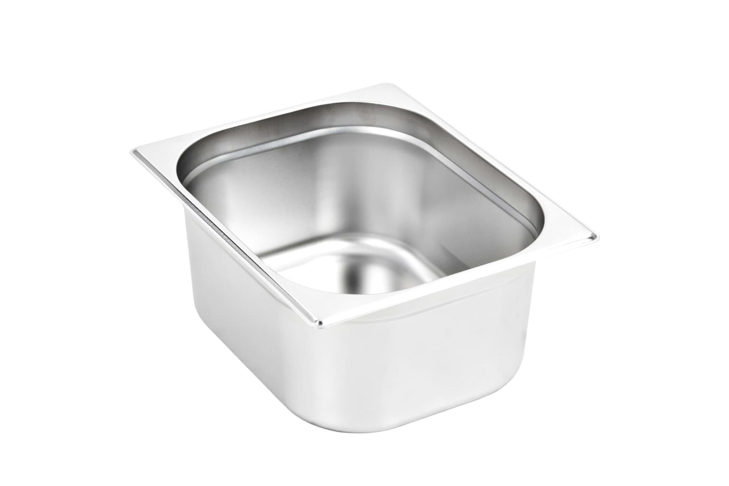 vidaXL 50889 Gastronorm Containers 2 Pcs Gn 1/2 150mm Stainless Steel-4