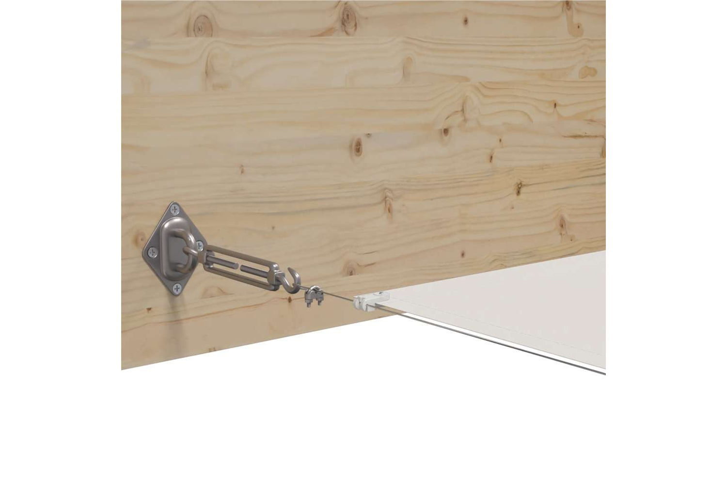 vidaXL 148155 Vertical Awning White 60x1000cm Oxford Fabric-3