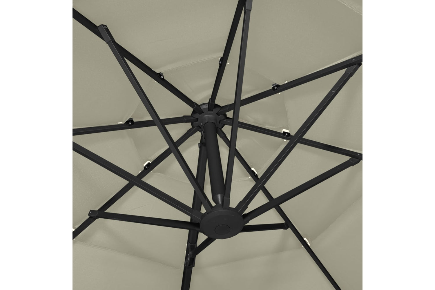 Vidaxl 313828 4-tier Parasol With Aluminium Pole Sand 3x3 M-6