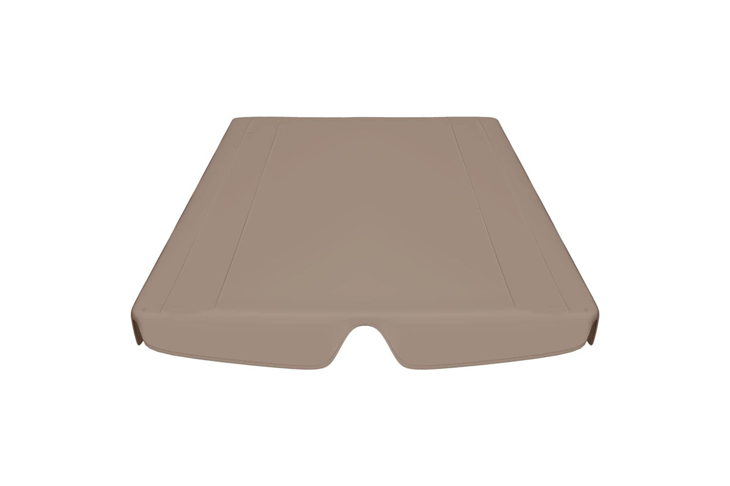 Vidaxl Replacement Canopy For Garden Swing Taupe 188/168x145/110 Cm-3