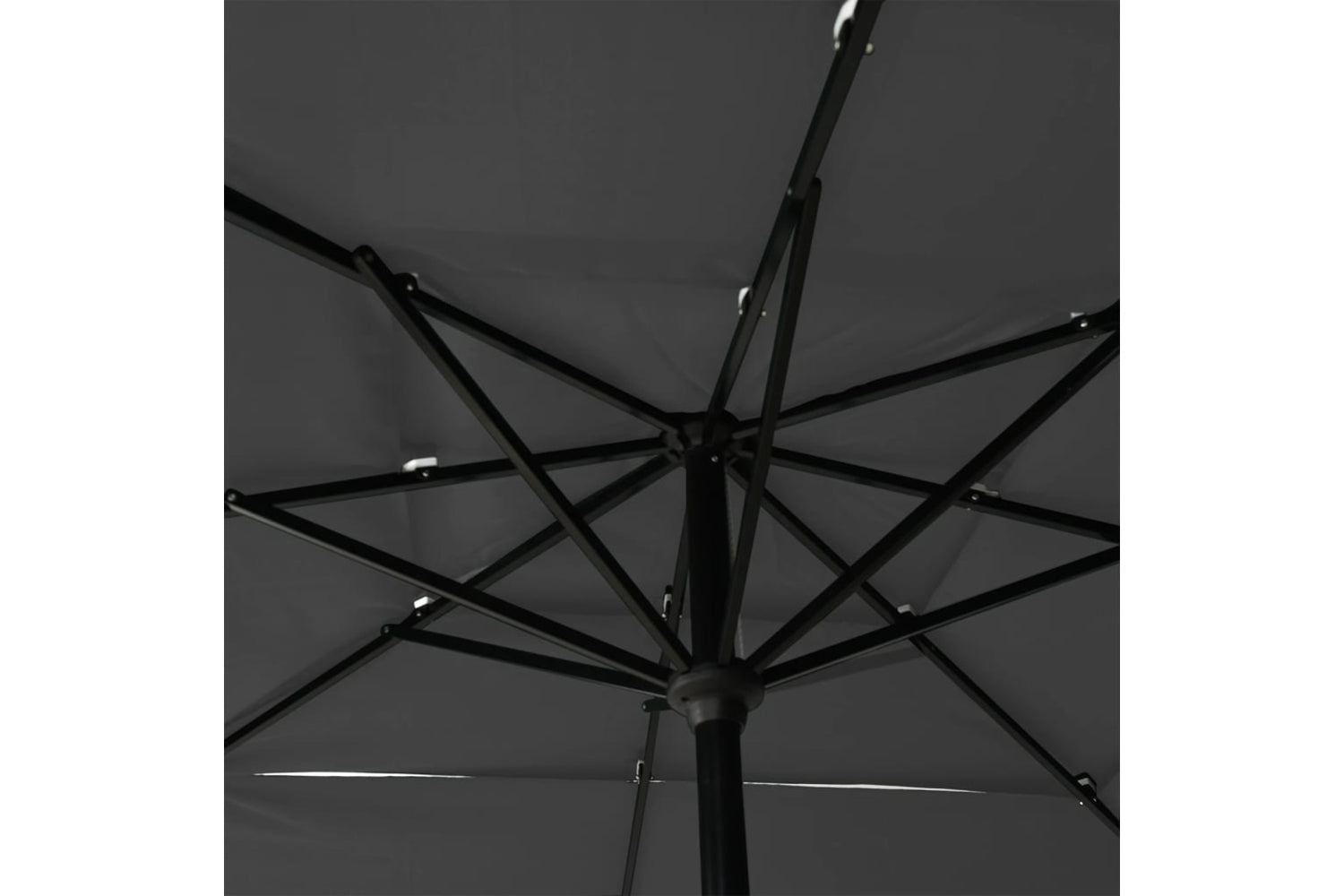 Vidaxl 313838 3-tier Parasol With Aluminium Pole Anthracite 2.5x2.5 M-5