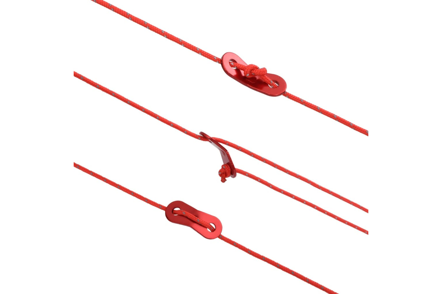 vidaXL 4008124 Tent Guy Rope With Reflective Strips And Spanners 50 M 4mm-5