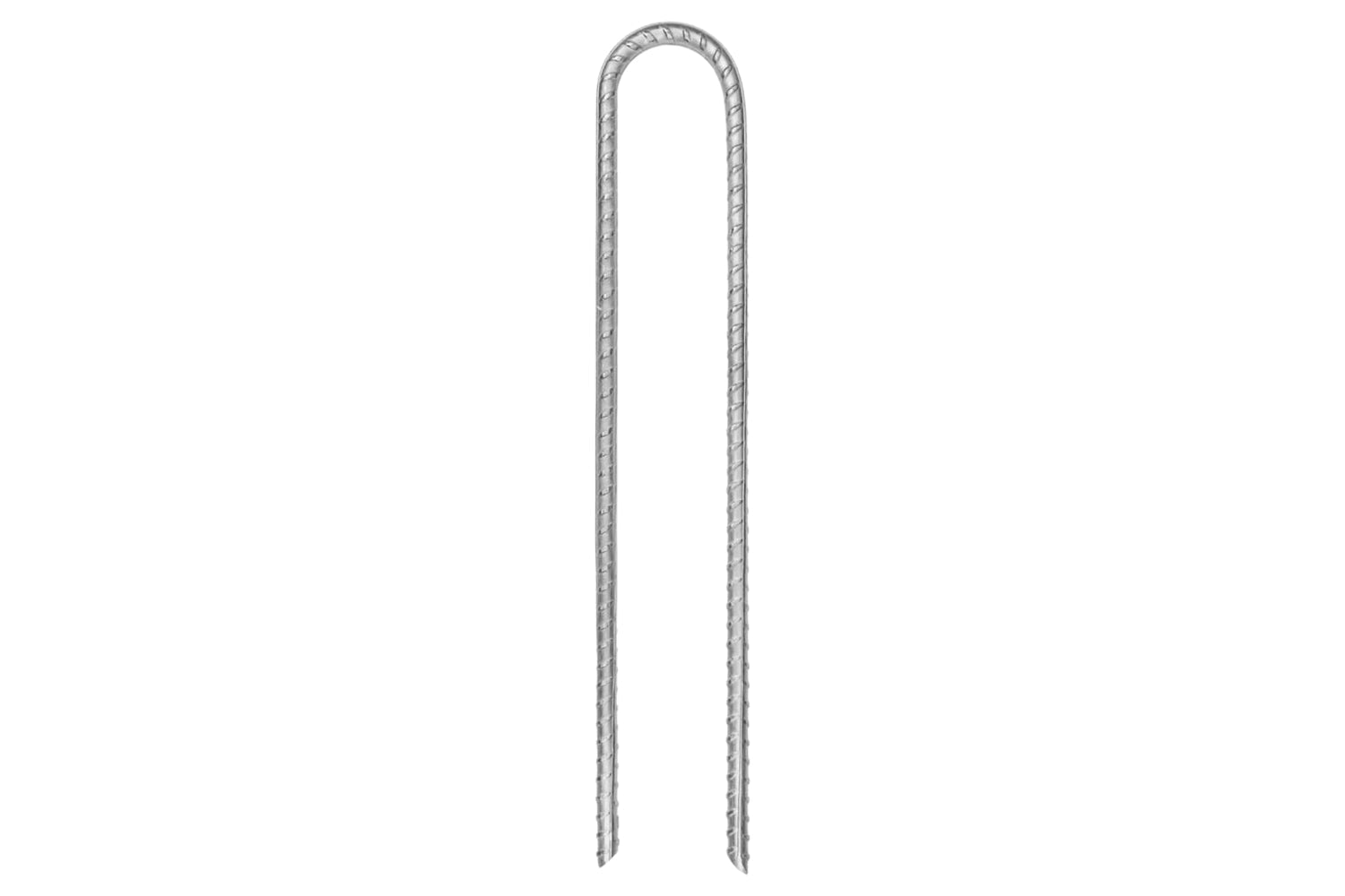 vidaXL 4009345 Tent Pegs 6 Pcs U-shaped 30cm x 7mm Galvanised Steel-2