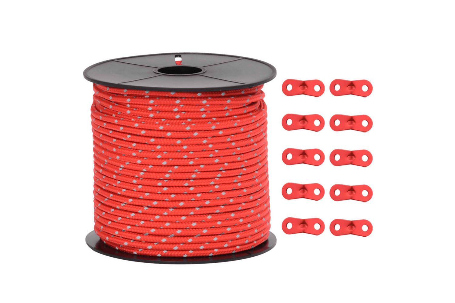 vidaXL 4008124 Tent Guy Rope With Reflective Strips And Spanners 50 M 4mm-2