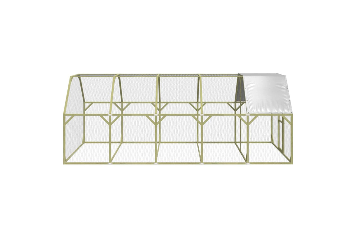 vidaXL 3102991 Chicken Coop 268x500x190cm Impregnated Solid Wood Pine-3