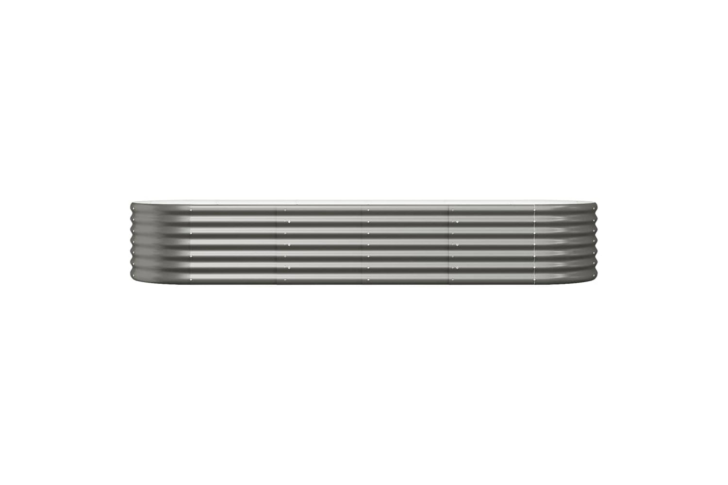 vidaXL 318919 Garden Raised Bed Powder-coated Steel 224x80x36cm Grey-2