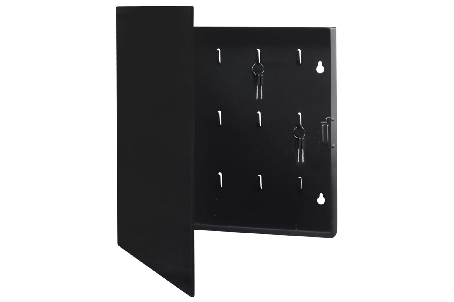 Vidaxl Key Box With Magnetic Board Black 35x35x5.5 Cm-3