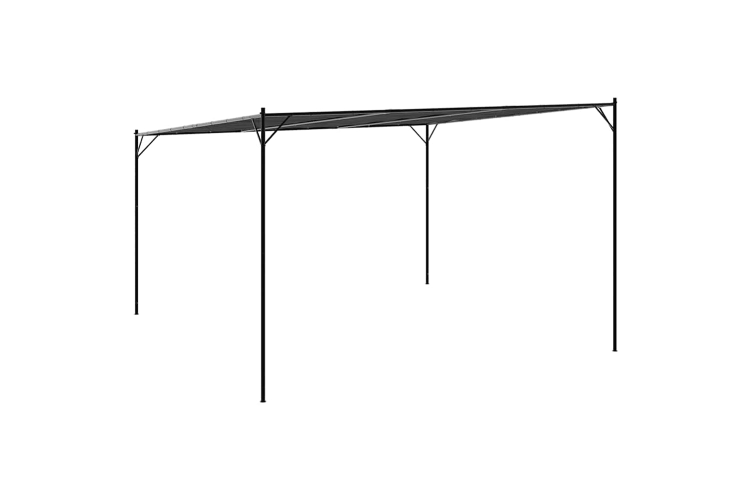 Vidaxl 362465 Gazebo Anthracite 4x4 M 180 G/mâ² Fabric And Steel-5