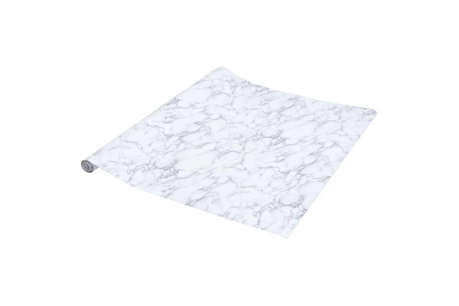 vidaXL 155774 Furniture Sticker Self-adhesive Marble White 90x500cm Pvc-3