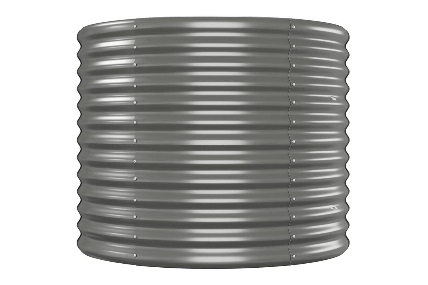 vidaXL 319084 Garden Raised Bed Grey 554x100x68cm Powder-coated Steel-3