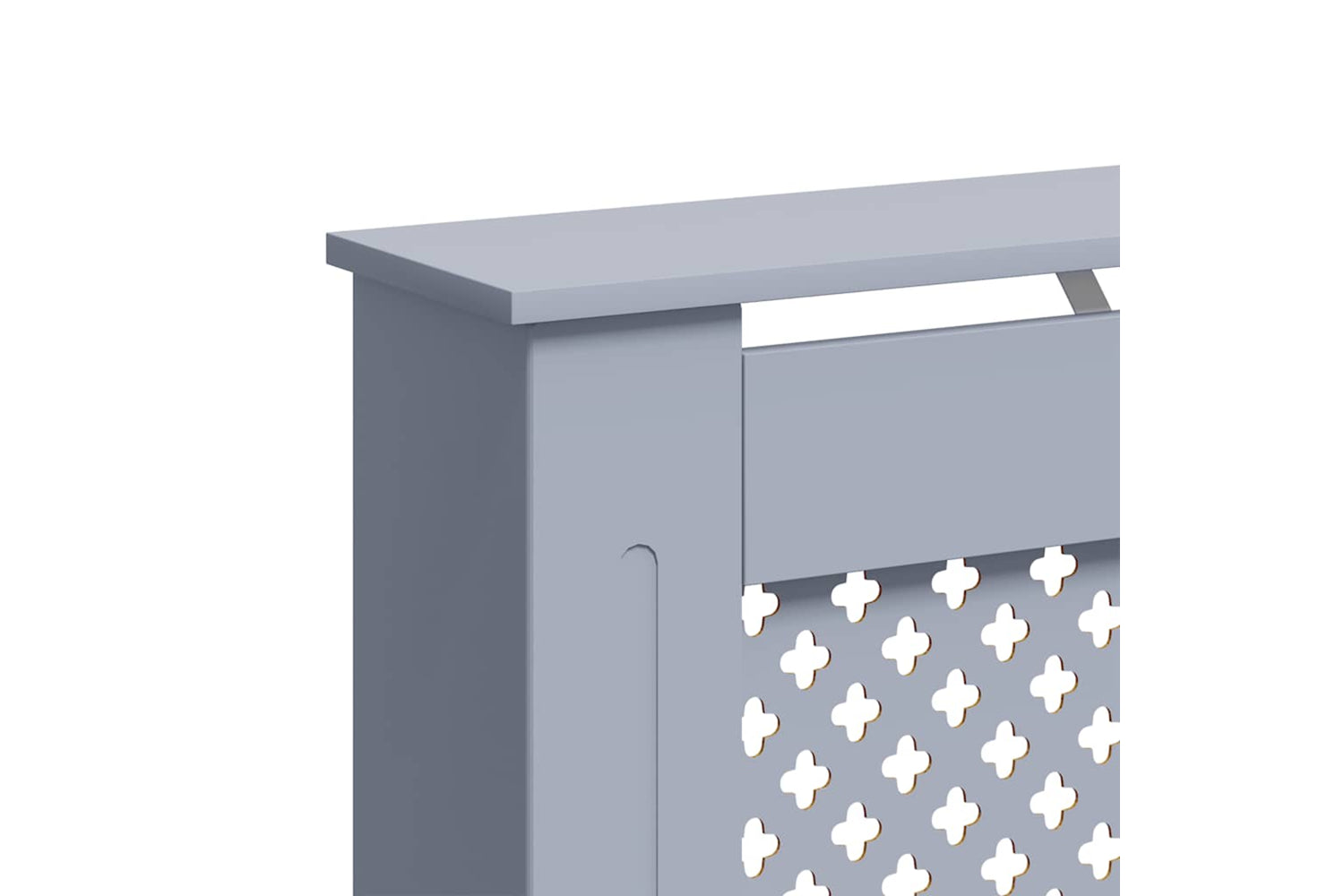 vidaXL Radiator Cover Anthracite 112x19x81.5cm Mdf-6
