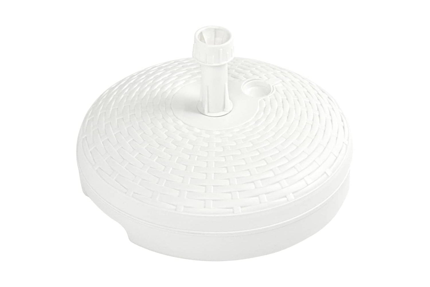 Vidaxl 48769 Umbrella Base Sand/water Filled 20 L White Plastic Rattan-4