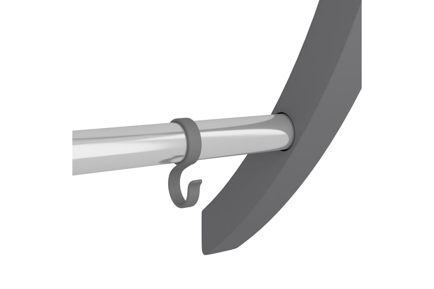 vidaXL 344381 Towel Rack With Hooks Silver 56x16x72cm Aluminium-4