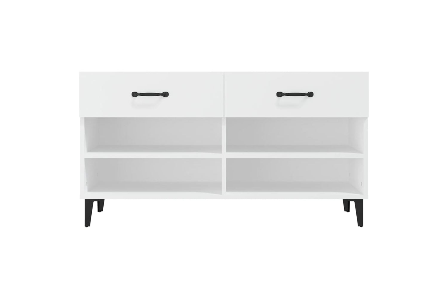 vidaXL 812825 Shoe Cabinet White 102x35x55cm Engineered Wood-5