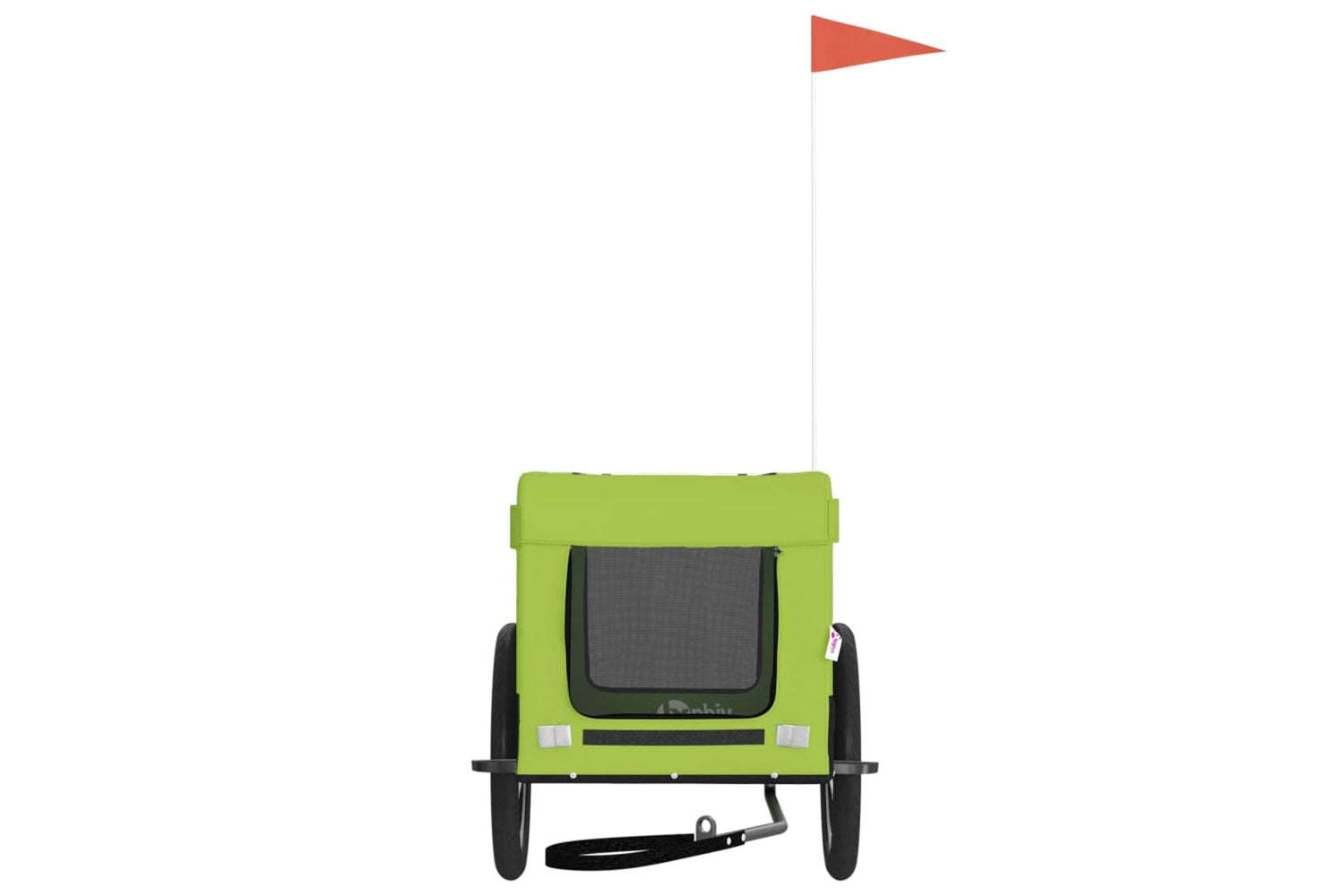 Vidaxl 93920 Pet Bike Trailer Green And Black Oxford Fabric And Iron-4