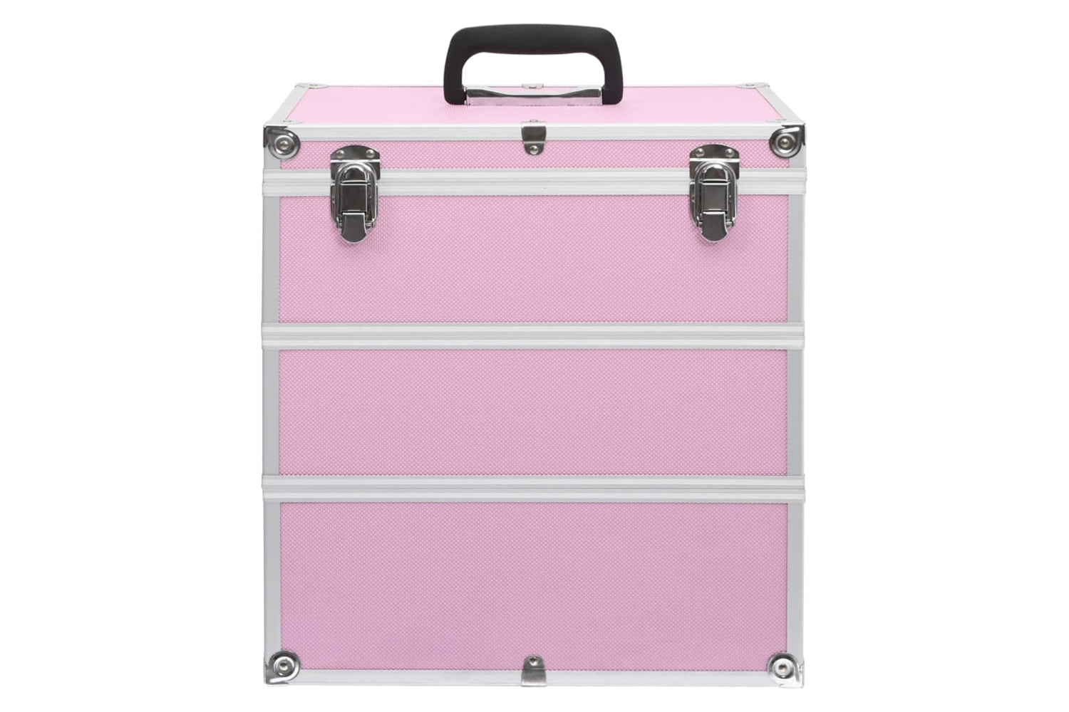 vidaXL 91841 Make-up Case 37x24x40cm Pink Aluminium-3
