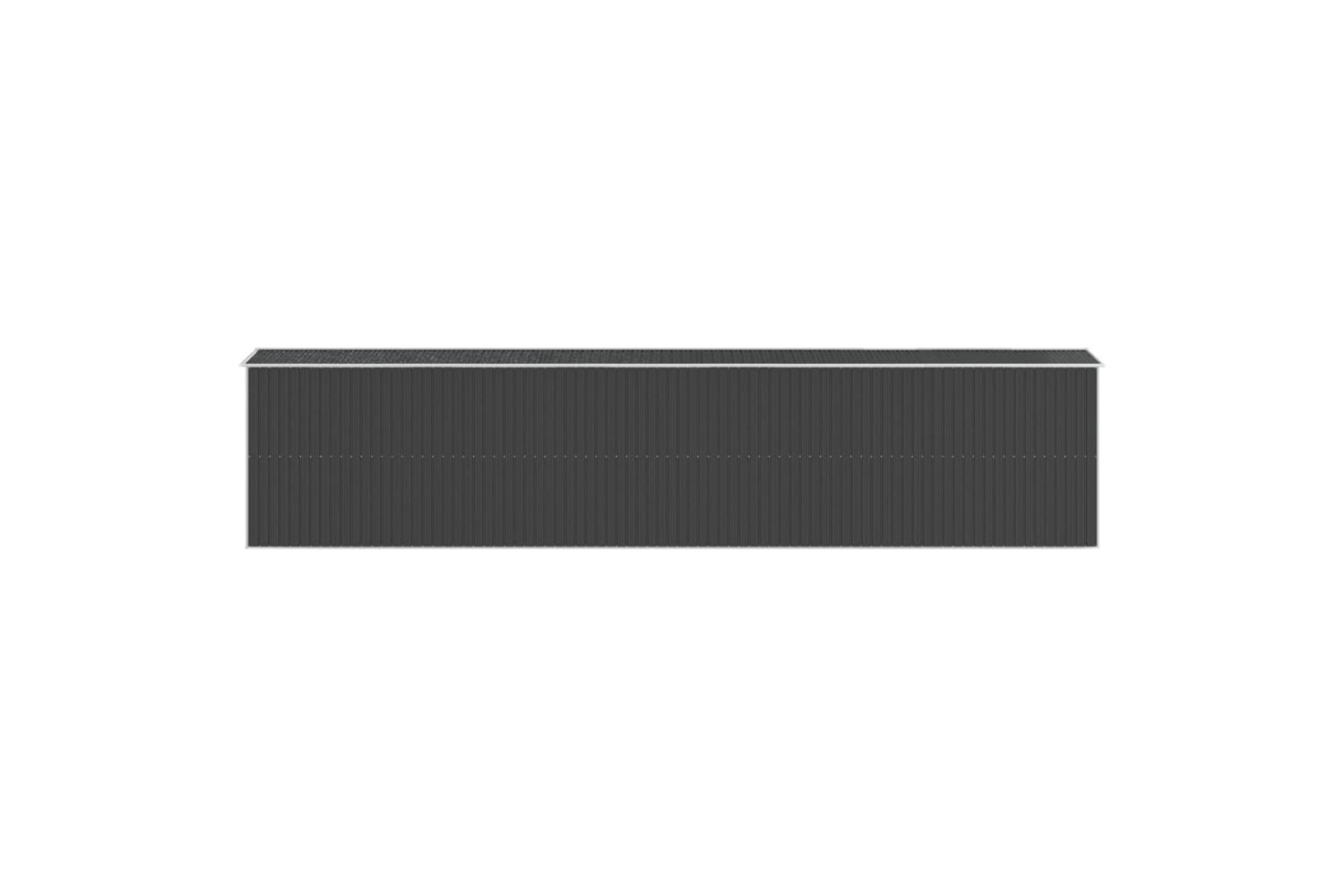 vidaXL 3147458 Garden Shed Anthracite 192x938x223cm Galvanised Steel-4