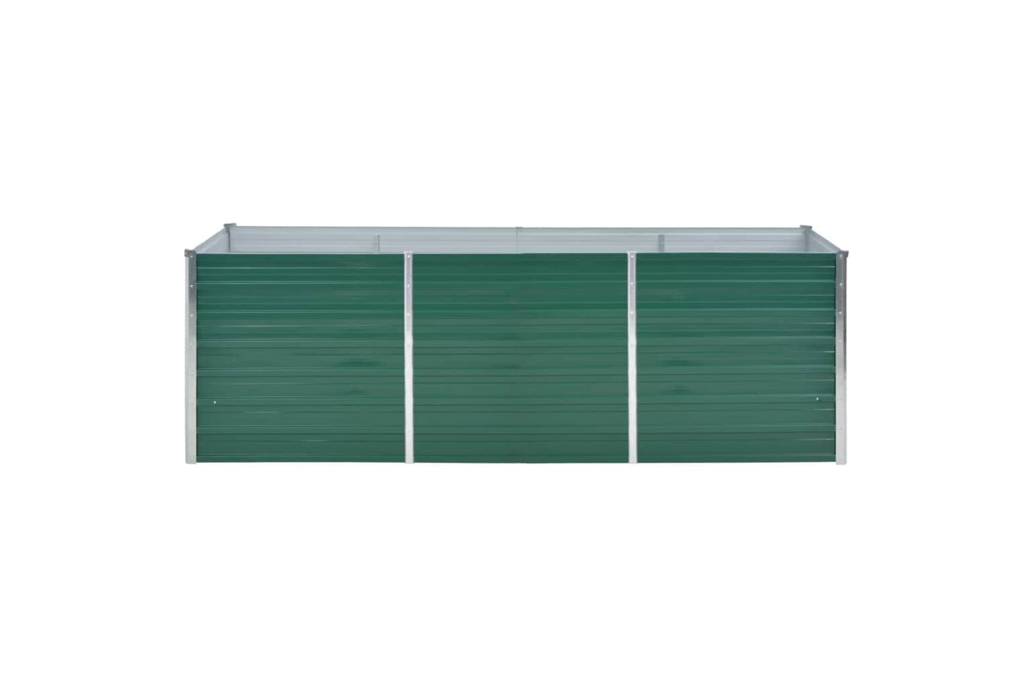 vidaXL 44841 Garden Raised Bed Galvanised Steel 240x80x77cm Green-3